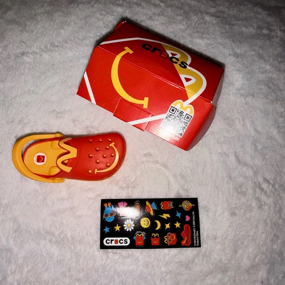 NIB McDonald’s x Crocs Happy Meal Toy #3 Red Yellow Mini